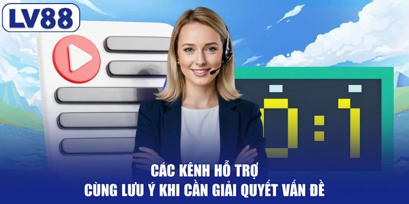 Các kênh hỗ trợ cùng lưu ý khi cần giải quyết vấn đề