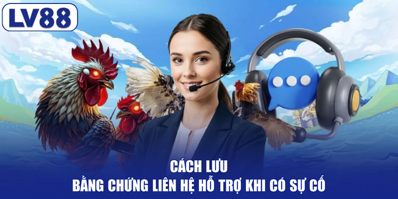 Cách lưu bằng chứng liên hệ hỗ trợ khi có sự cố