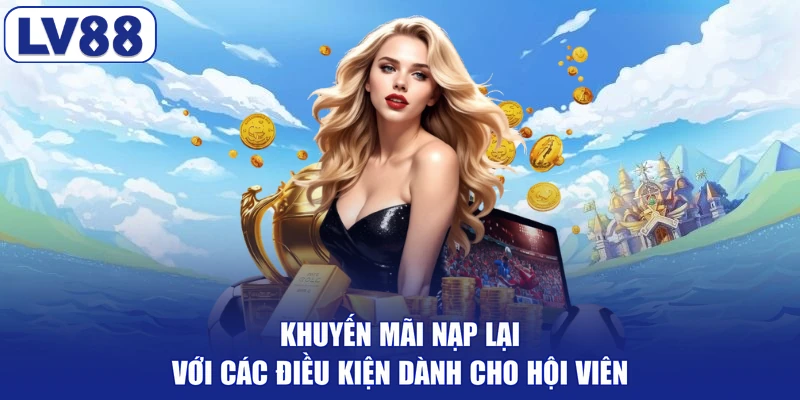 Khuyến mãi nạp lại với các điều kiện dành cho hội viên
