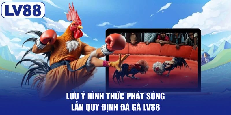 Lưu ý hình thức phát sóng lẫn quy định đá gà LV88
