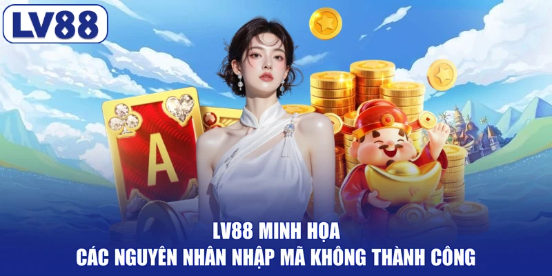 LV88 minh họa các nguyên nhân nhập mã không thành công